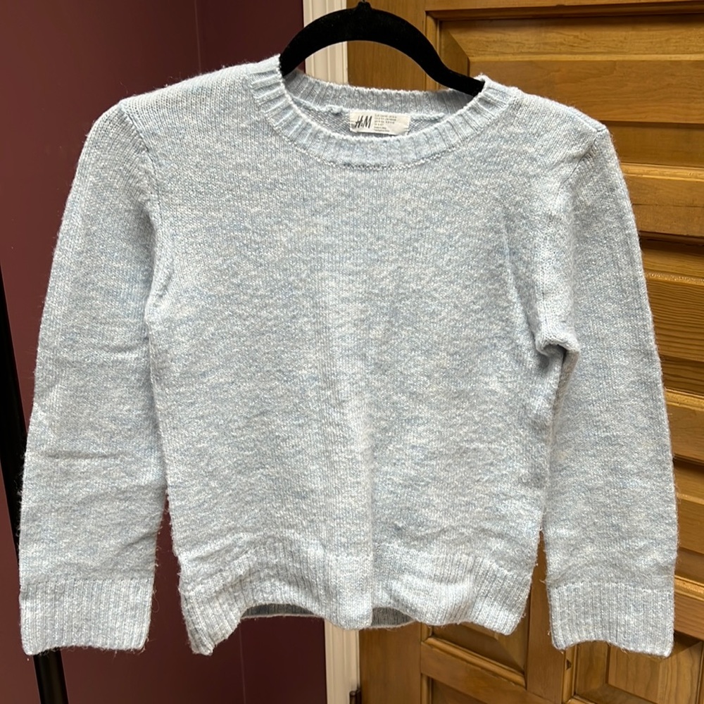 Light blue crew neck sweater